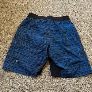 Lululemon lined 9” striped shorts